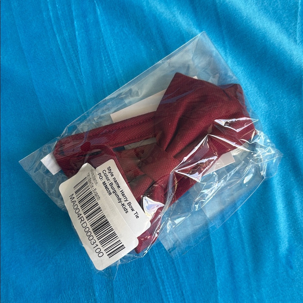 Burgundy Bow Tie